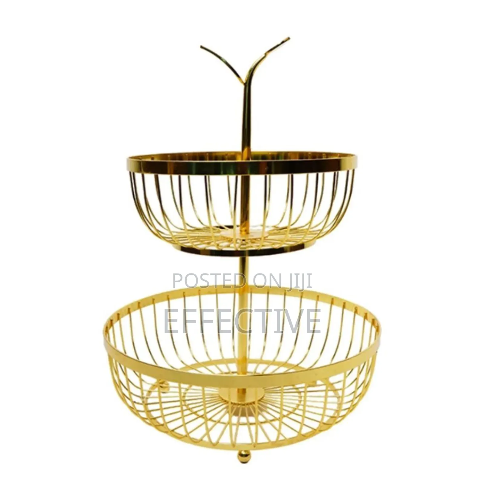 Kangda 3-Tier Gold Fruit Basket