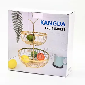 Kangda 3-Tier Gold Fruit Basket