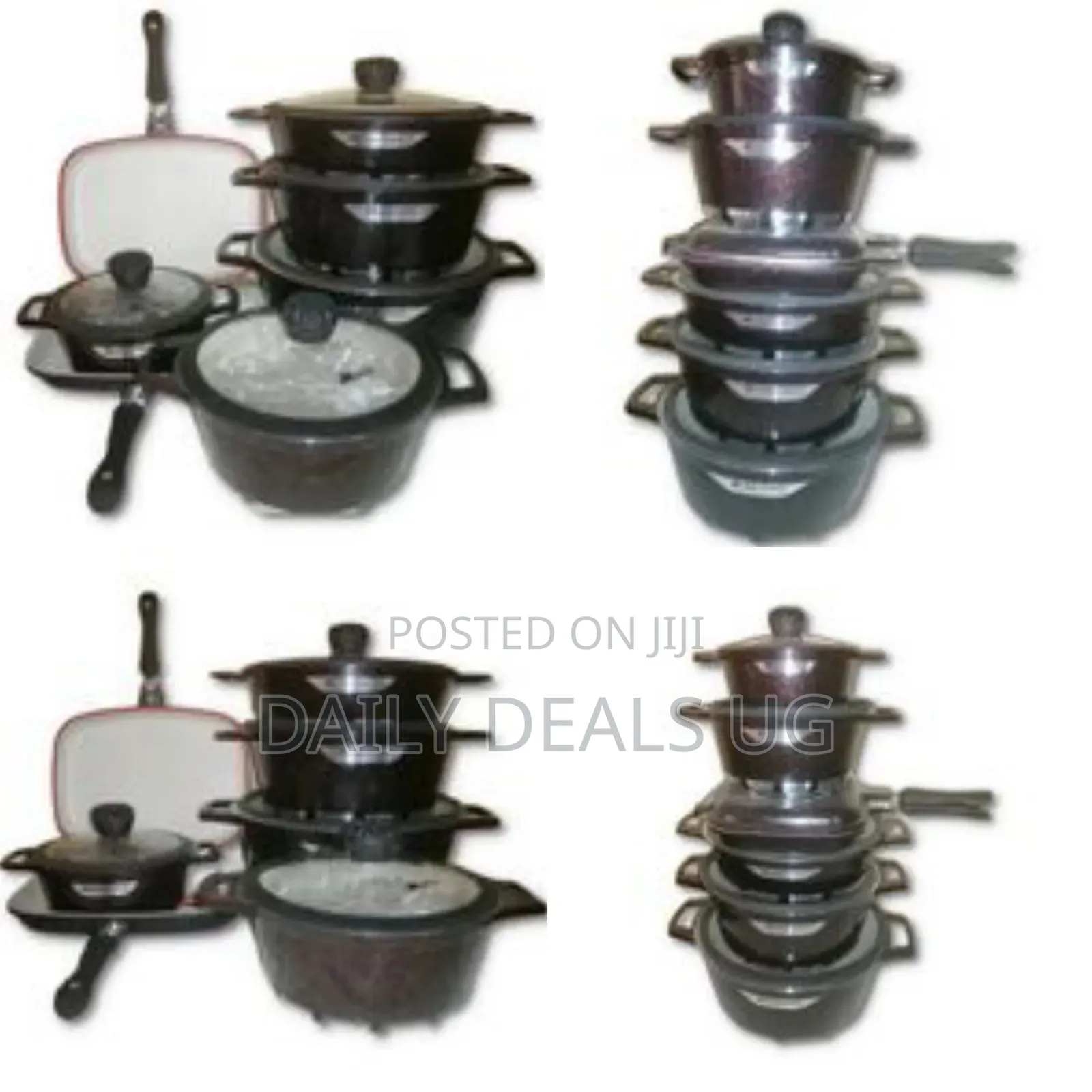 Malveen 12 Pieces Round Non-Stick Serving Dishes Saucepans Cookware