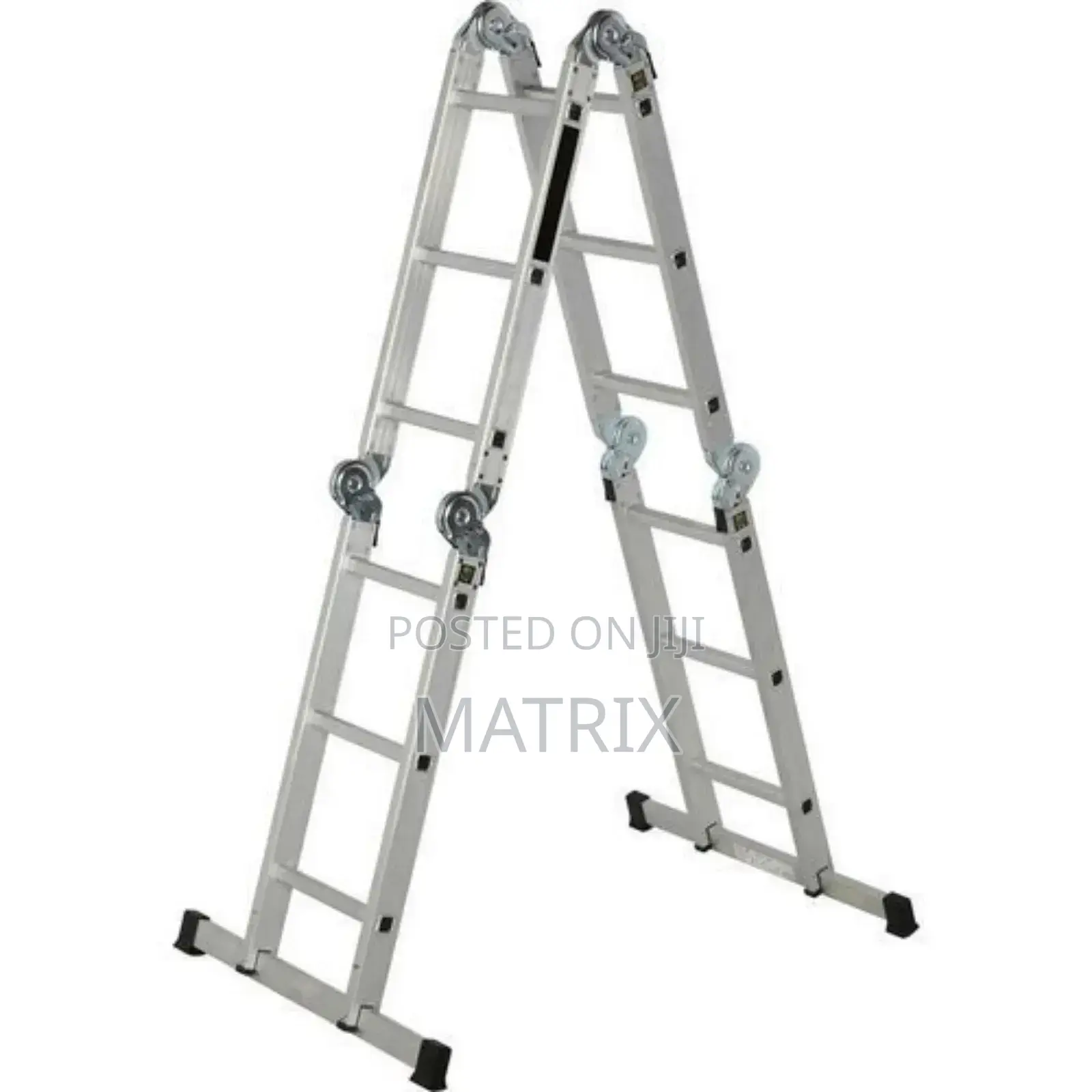 3x4 Multi-purpose Aluminum Folding Ladder - Silver