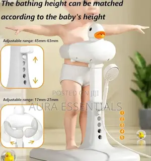 Adjustable Height Baby Shower Stand With Anti-slip Base