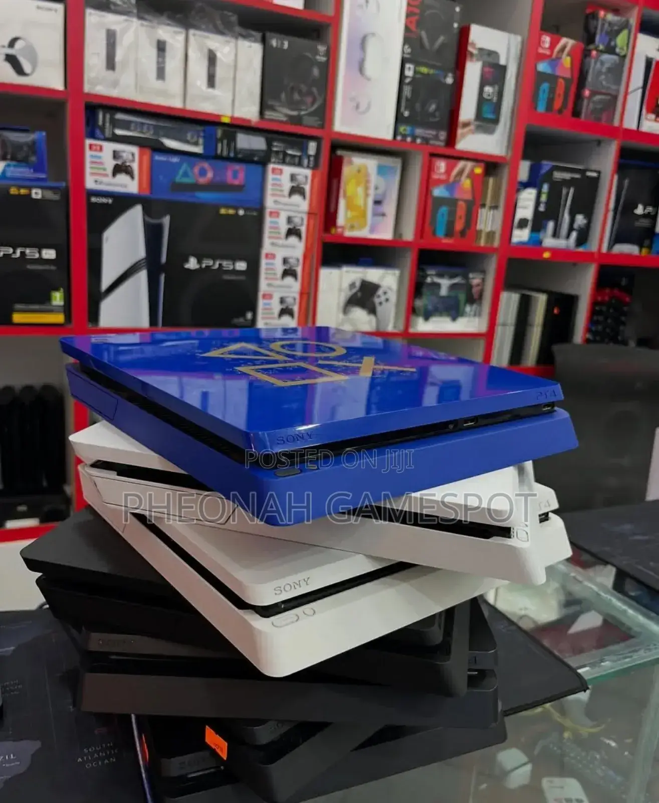 Playstation 4 Slim Consoles Available in Different Colours. 12 Games