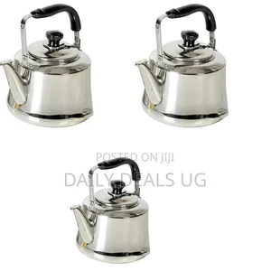 10 Litre Whistling Tea Boiling Kettle - Silver