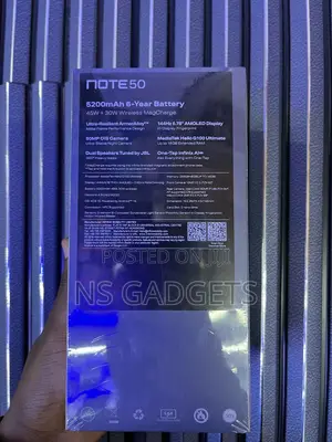 New Infinix Note 50 4G 256 GB Black