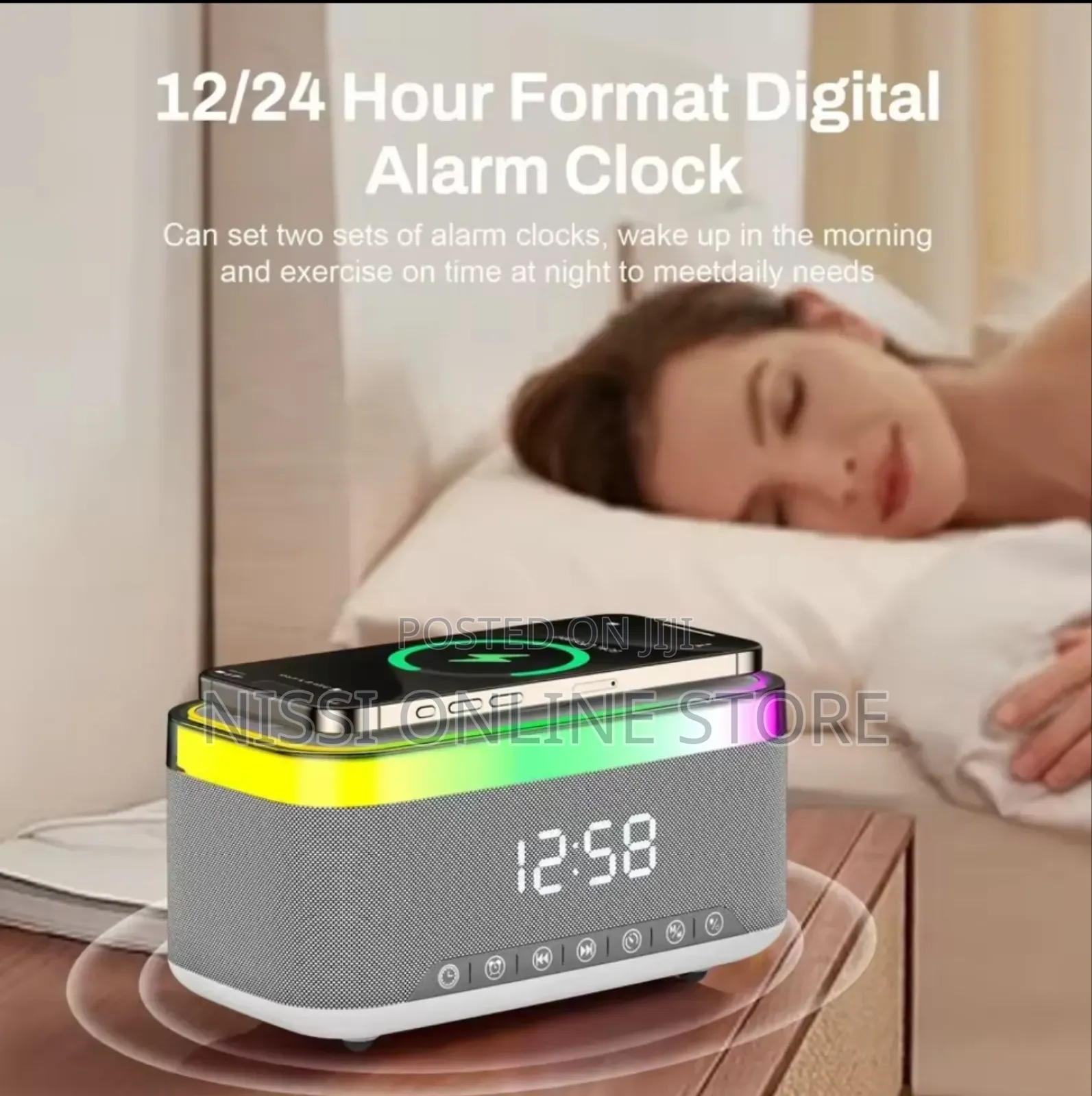 Bluetooth Led Wireless Charging Speaker