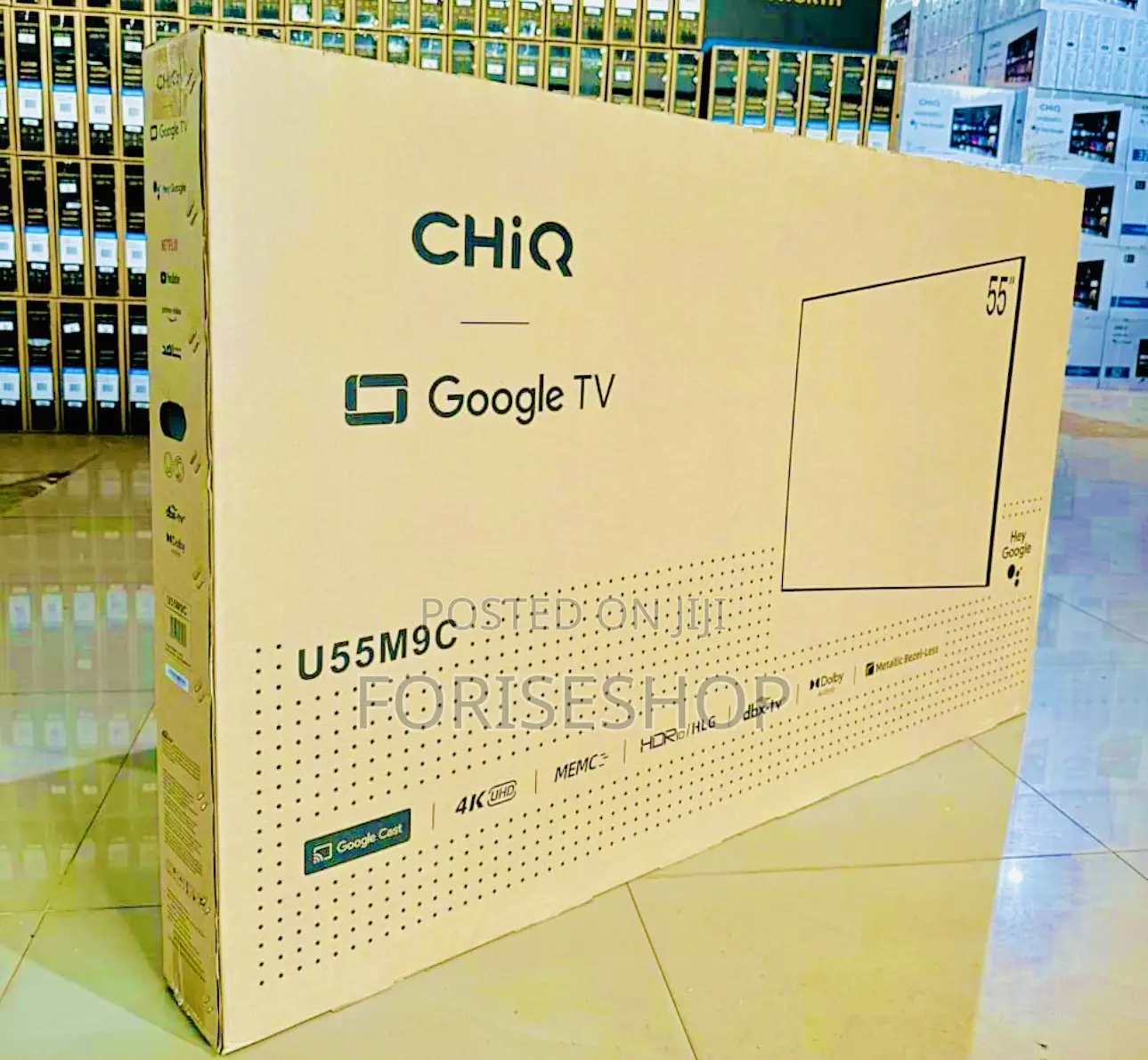 Chiq 55"Inches Android Frameless 4k Uhd  Tv