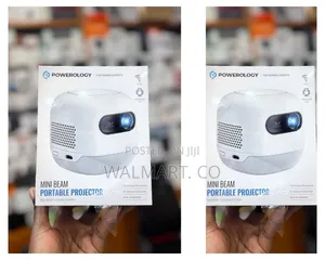 Powerology Palm Size Projector Mini Beam 8000mah 2gb Ram 720p Hd