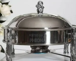 Round Silver Chaffer Dish