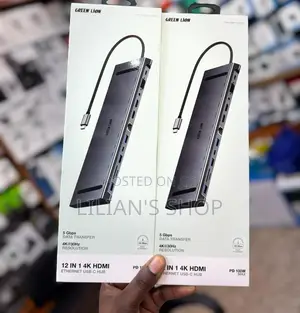 Green Lion 12-in-1 Hdmi Ethernet Usb-C Hub