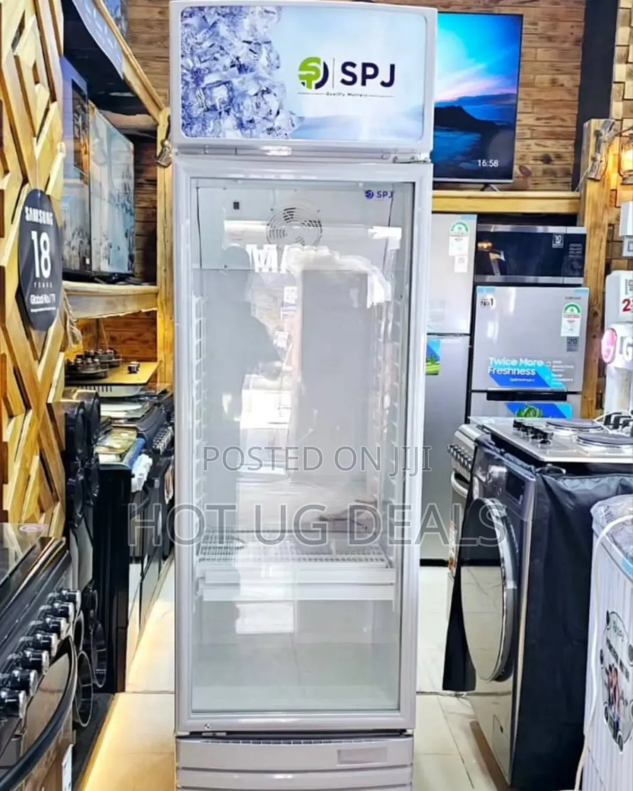 Spj 400l Glass Display Fridge Chiller