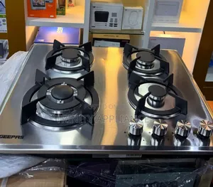 Geepas 2 in 1 Stainless Steel Built in 4 Gas Burner Hob GGC 31026