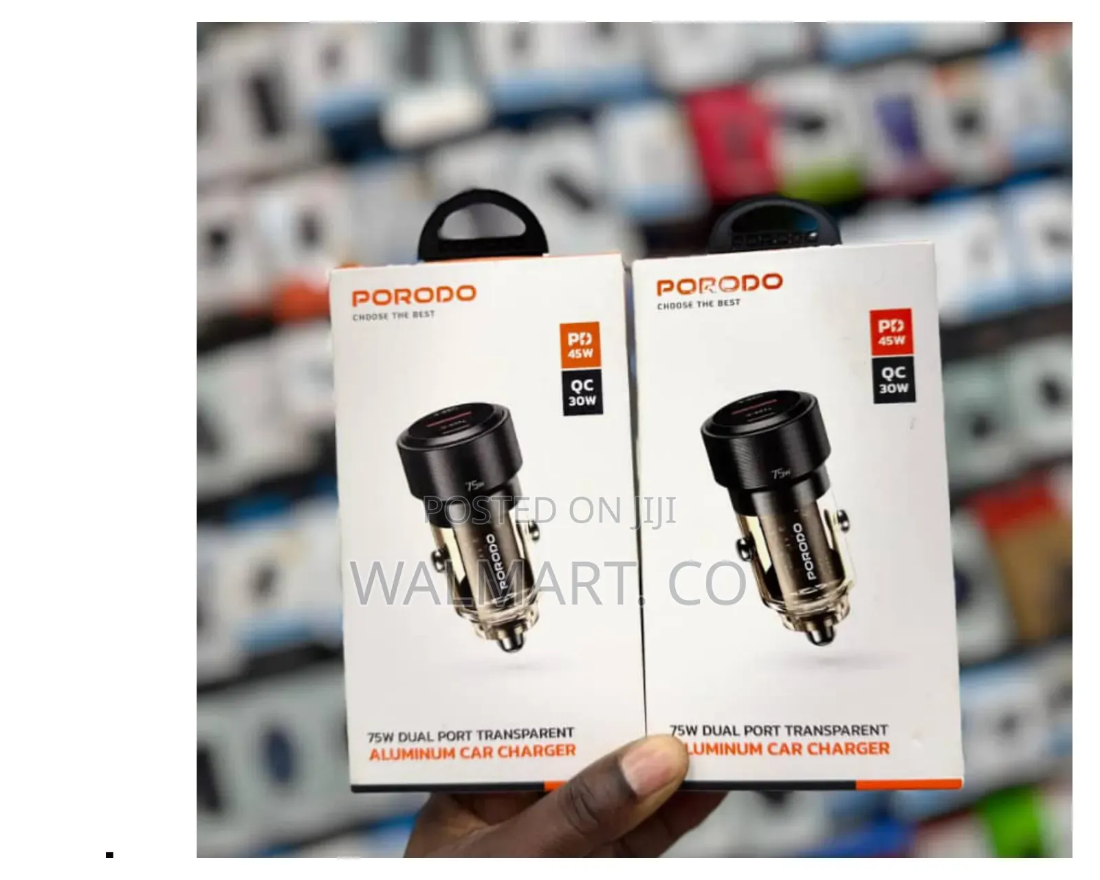 McDodo 75w Dual Port Transparent Aluminum Car Charger