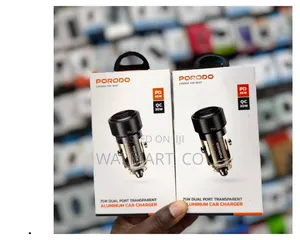 McDodo 75w Dual Port Transparent Aluminum Car Charger