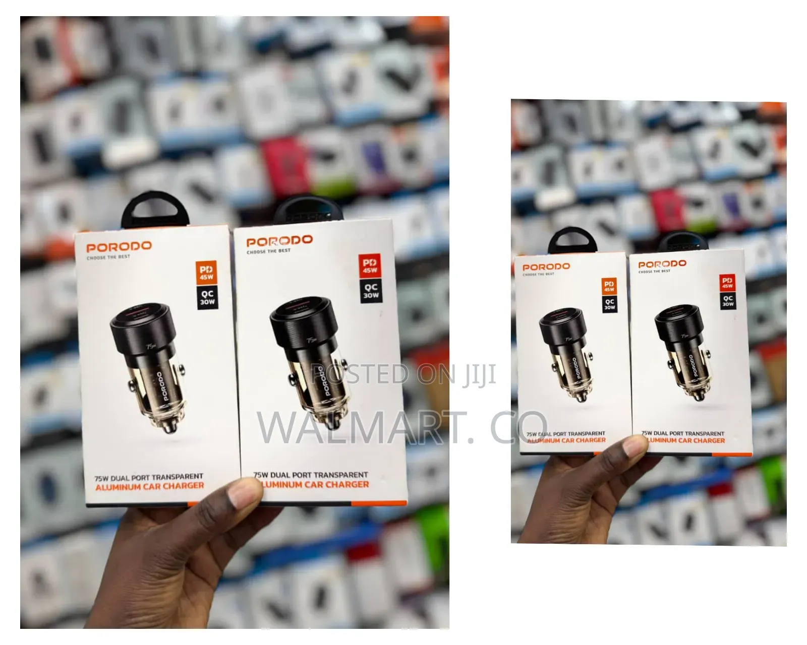McDodo 75w Dual Port Transparent Aluminum Car Charger
