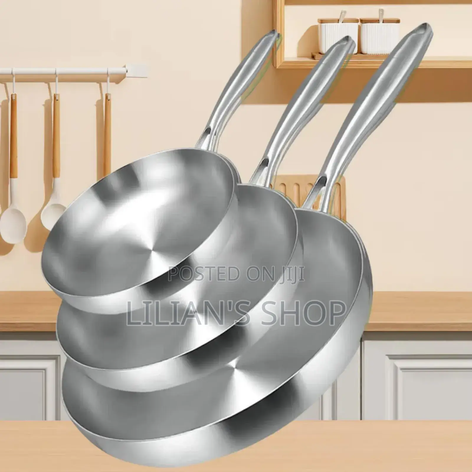 26cm Stainless Steel Frying Pan