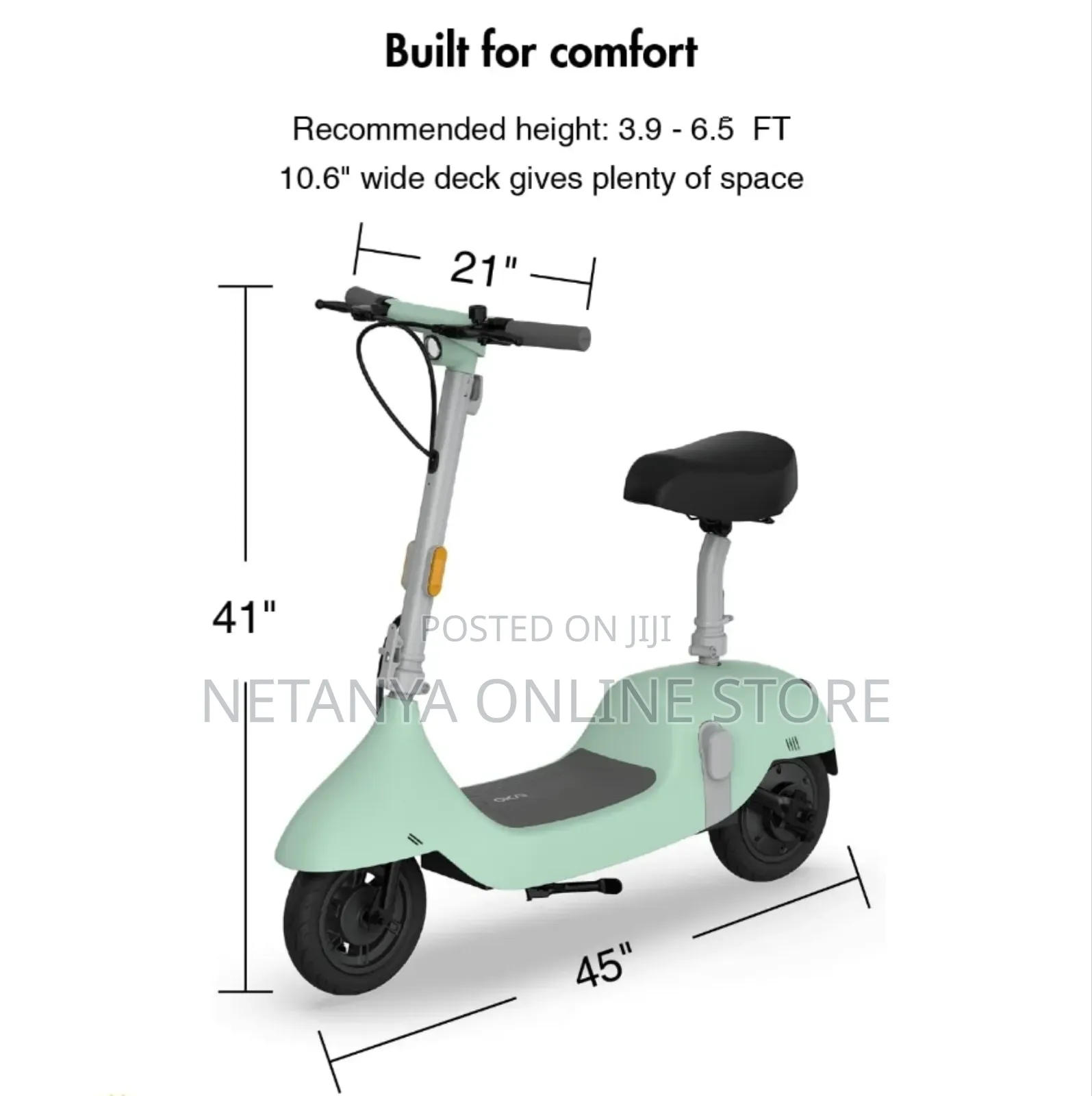 Electric Scooter With a Seat