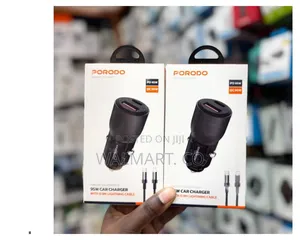 Porodo 95w Car Charger With 0.9m Lightning Cable