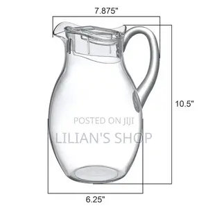 Clear Acrylic Water Pitcher Jug
