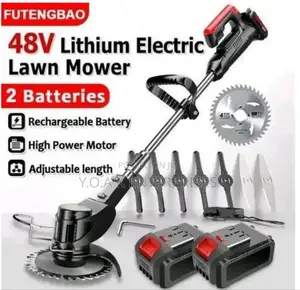48v Lithium Electric Lawn Mower Is a Cordless, Handheld Grass Cutter