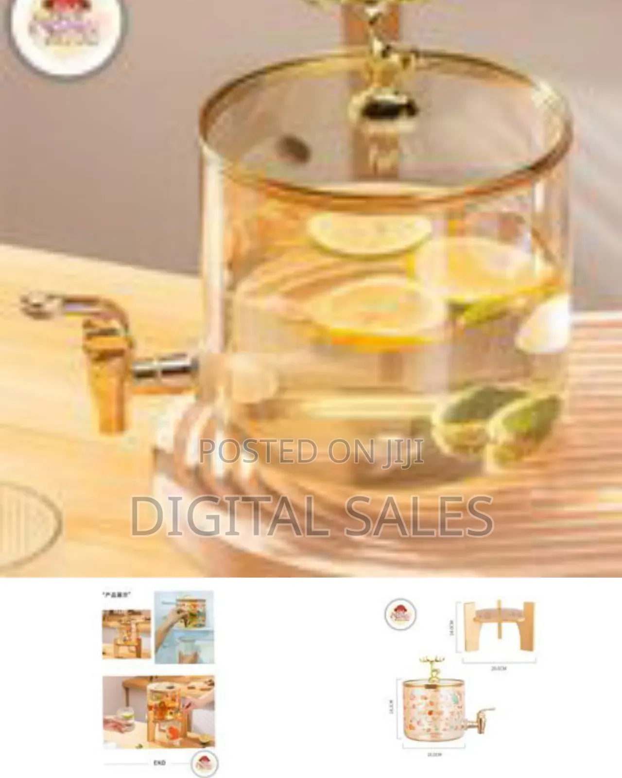 3600ml Refrigerator Cold Water Bottle With Faucet Household Cold Water