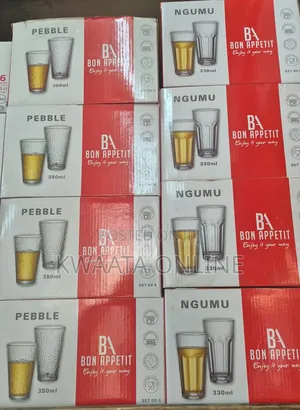 330ml Ngumu Bon Appetit Classic Design Tumbler,Drink Glasses, Set of 6