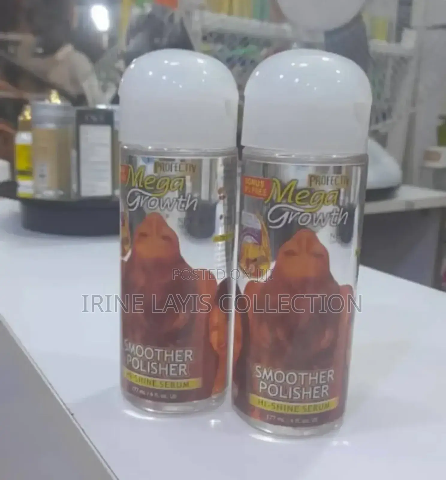 Mega Growth Smoother Polisher Serum.