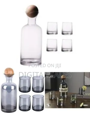 1.2l Juice Beverage Water Carafe Kettle Borosilicate Ball Lid Glass