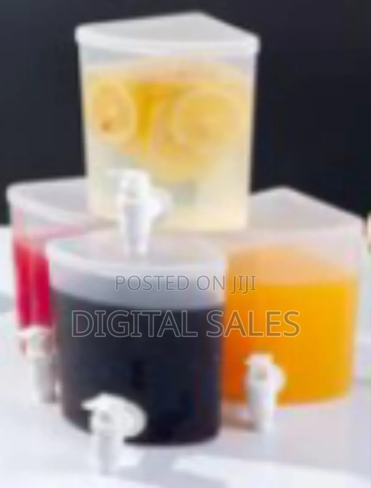 Drink Dispenser With Spigot and Lid 360° Rotatable Juice Jug Dispenser