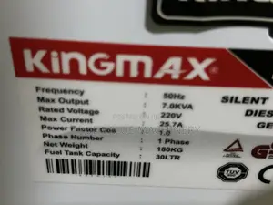 Generator 7 Kva Kingmax Low Noise