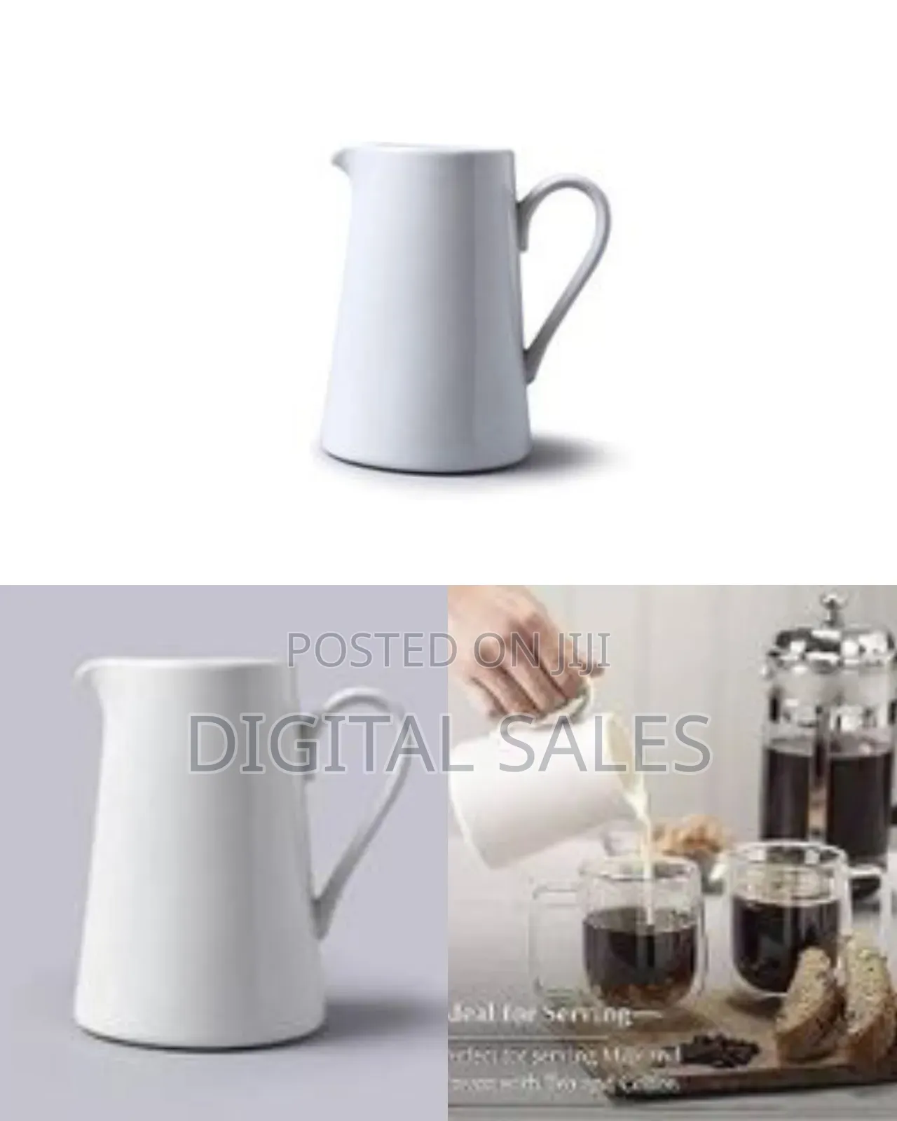 500 Ml Mini Ceramic Milk Jug Sauces Pot Flower Vase Gravy Bowl Gravy