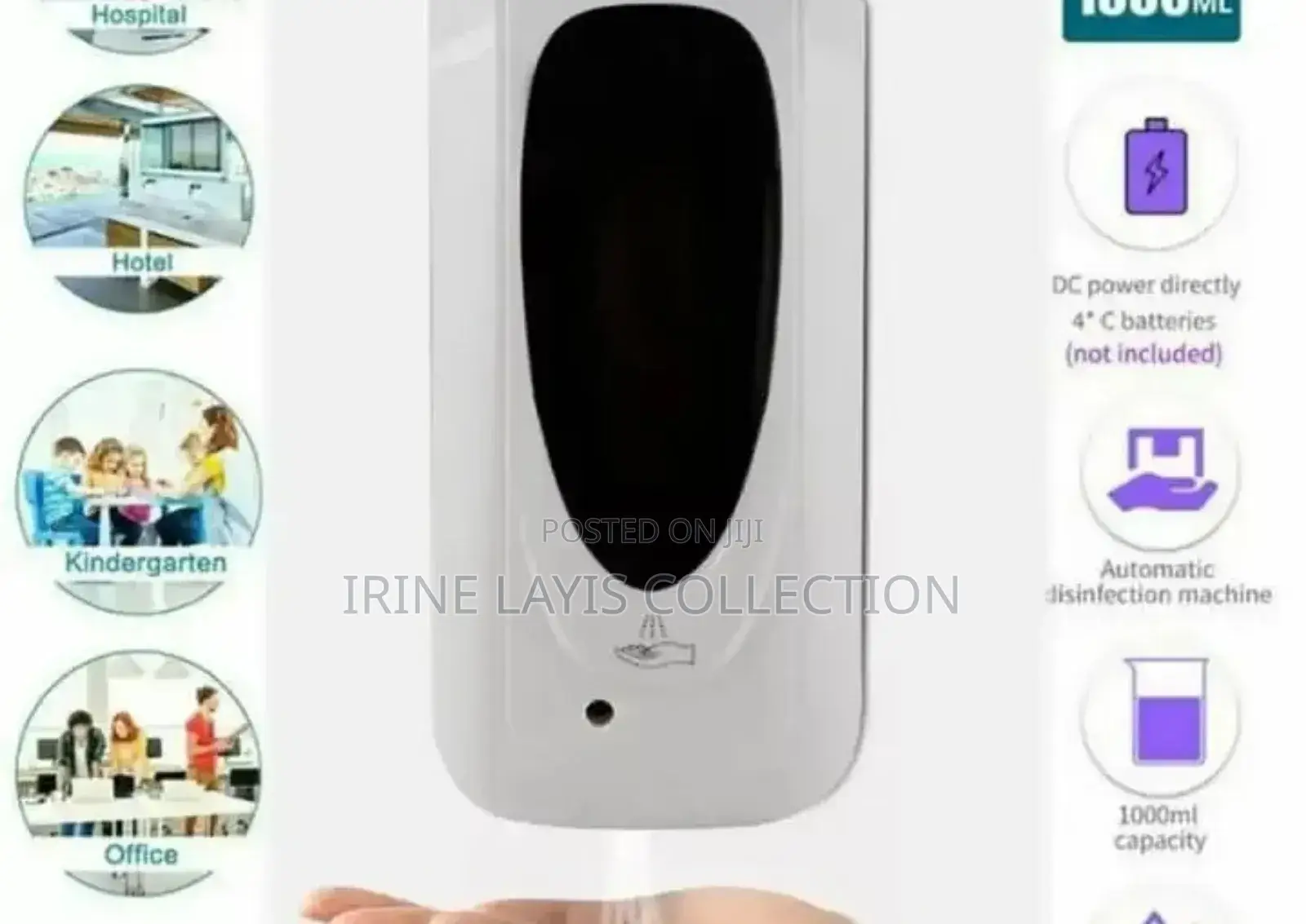 Wall Mounted Touchless Sanitiser Dispenser