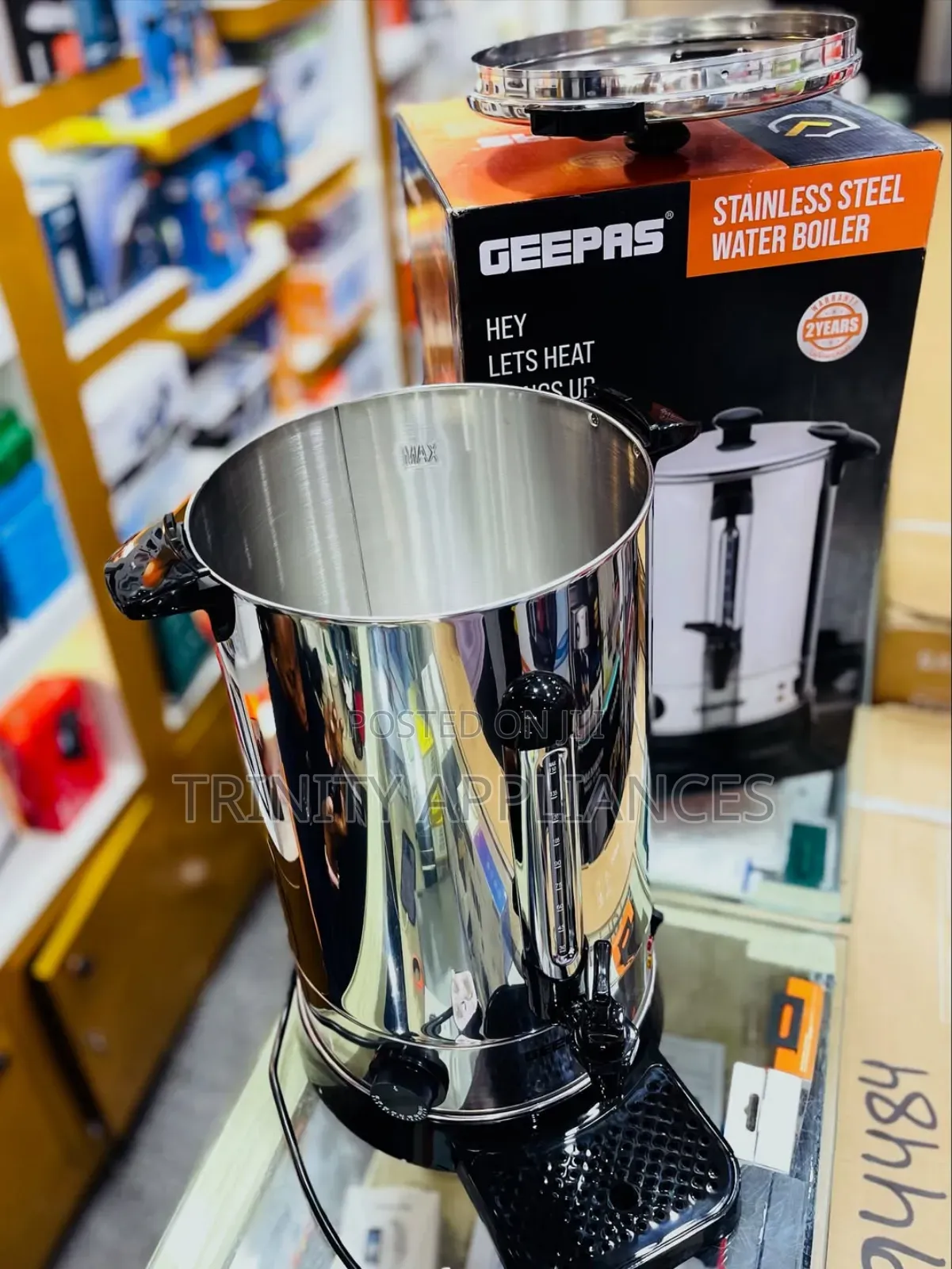 Geepas 20 Litres Stainless Steel Water Boiler Gk38048