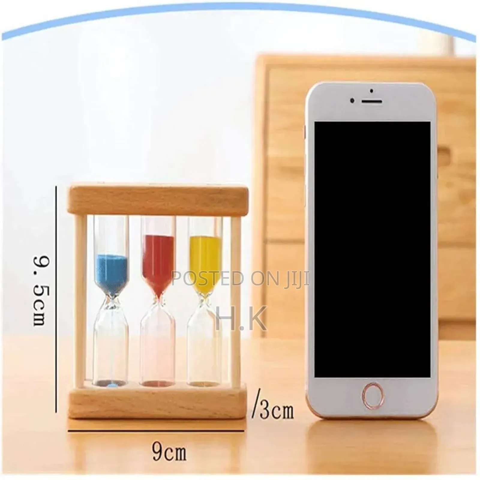 5mins Creative Mini Wooden Hourglass Clock for Home Office