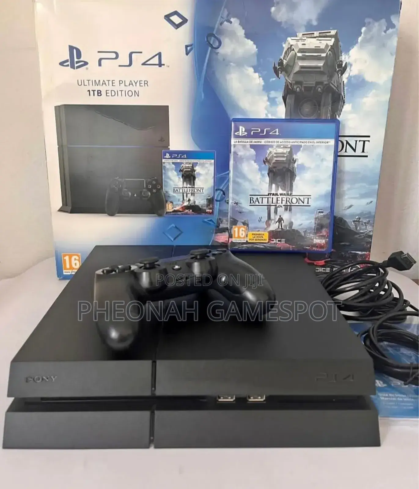 Nice Playstation 4 Standard. Comes With 10 Games for Free and 2 Pads