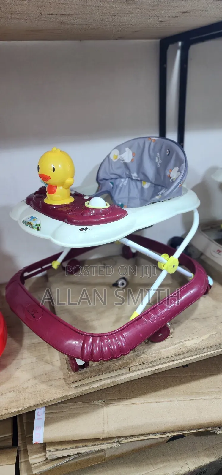 Marroon Simple Baby Walkers