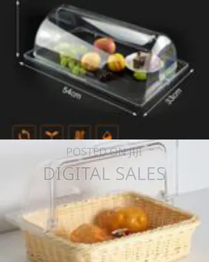 Transparent Bakery Pan Bread Bowl Dessert Display Cabinet