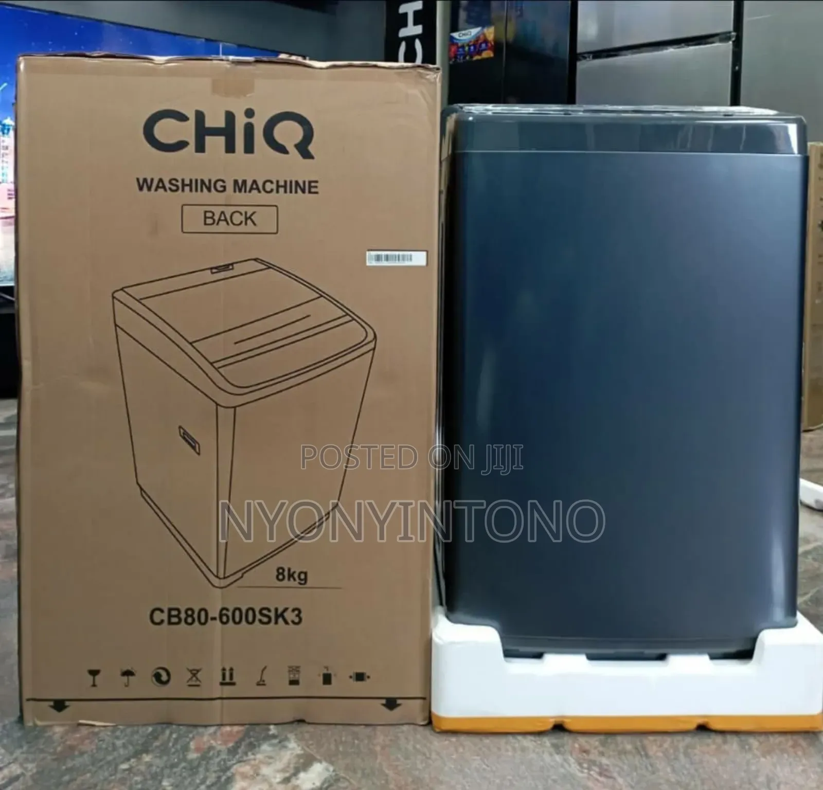 Chiq 8kg Fully Automatic Top Loader Washing Machine