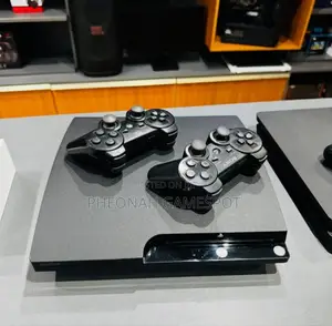 Uk Used Sony Playstation 3 Slim Ps3 With 15 Games, Cables and 2 Pads