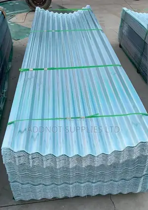 Plastic Fibre Roofing Sheets - Available in Clear, Green, and Blue