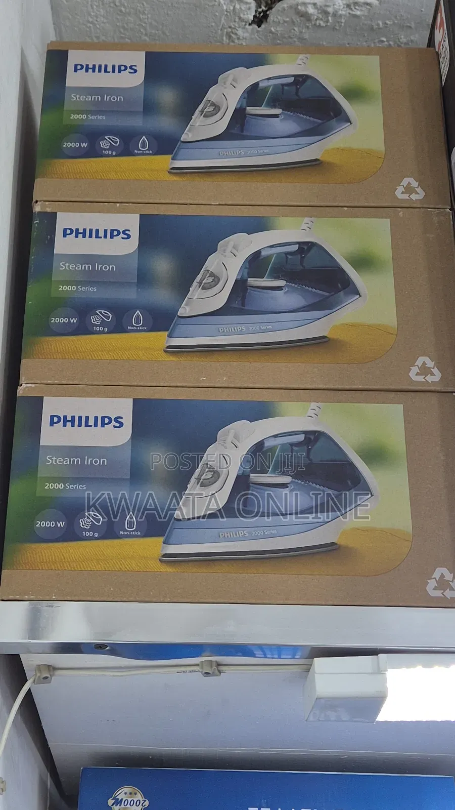 Philips Steam Iron 2000 Series - 2000w, 25 G/Min Continous Steam