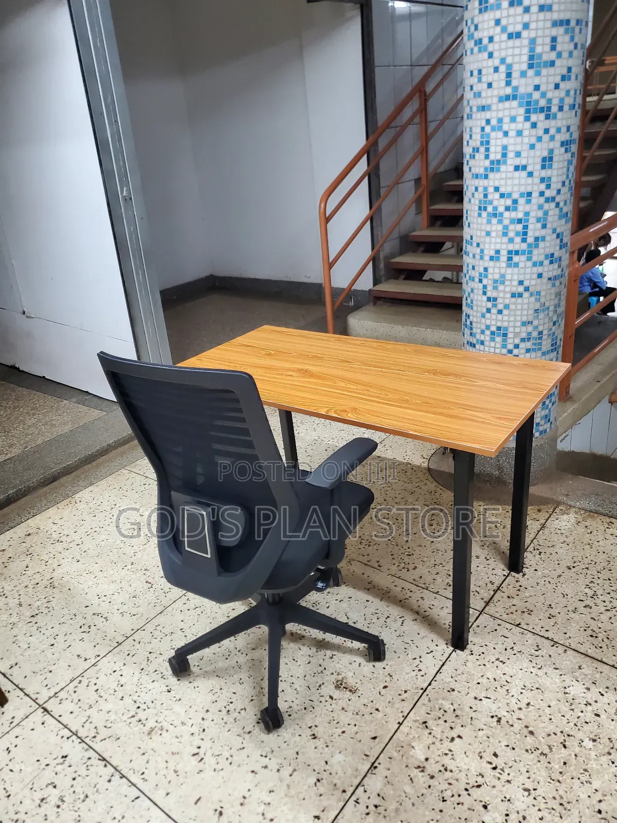 Ergonomic Office Chair and Office Desk Table