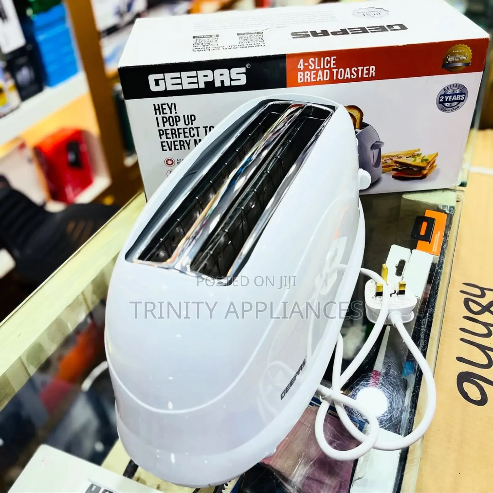 Geepas 4 Slice Bread Toaster Gbt9895