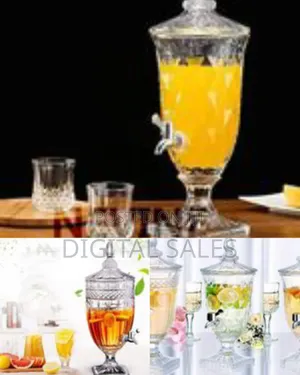 4.5litres Drink Dispensers for Parties Crystal Glass Iced Mason Jar