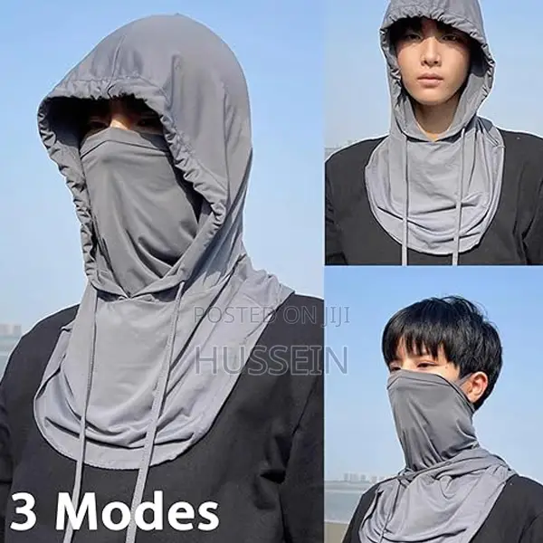 Lchyi Cooling Balaclava Face Mask (Black Dark Grey)