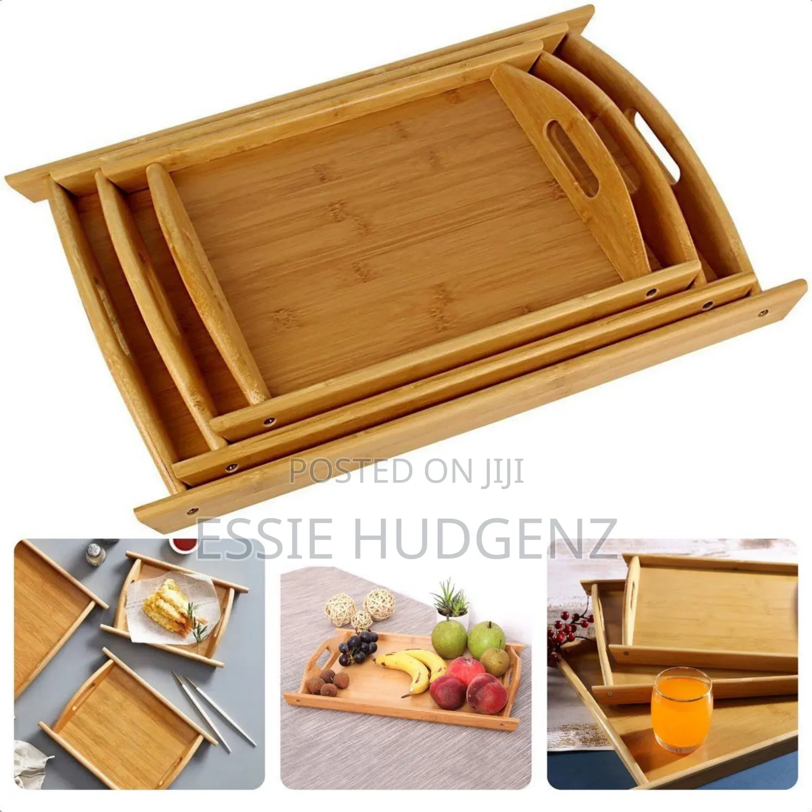 Wooden Trays (Set of 3)