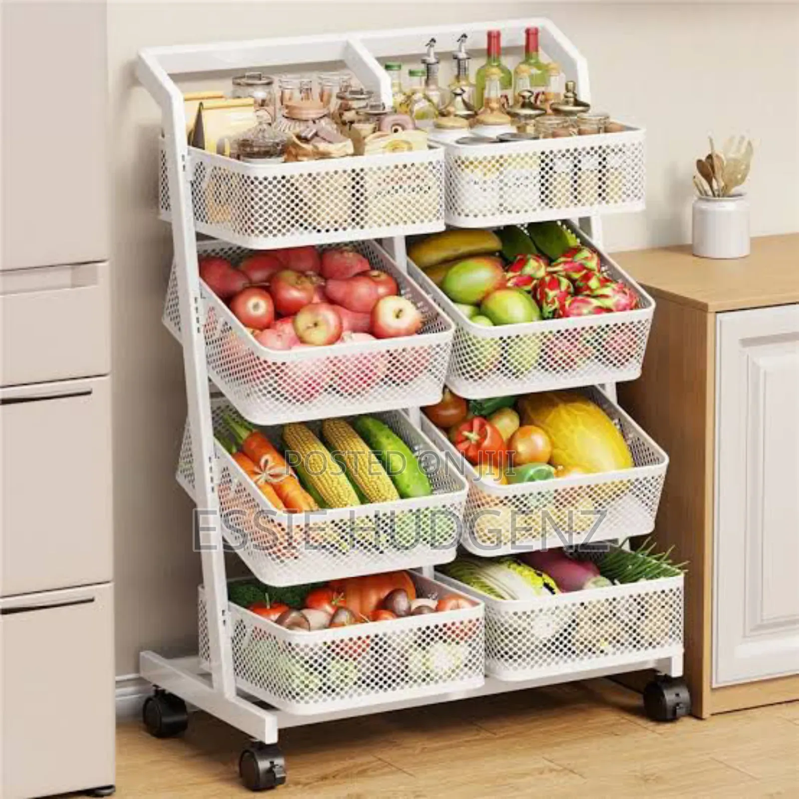 Kitchen Storage Rack -white