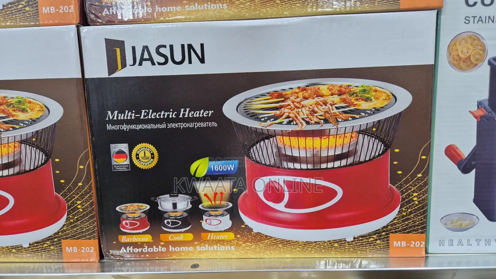 3 in 1 Jasun Multi-Electric Heater Barbecue Grill Ceramic Heater