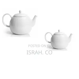 Round Ceramic Teapot, 24 Ounces – White