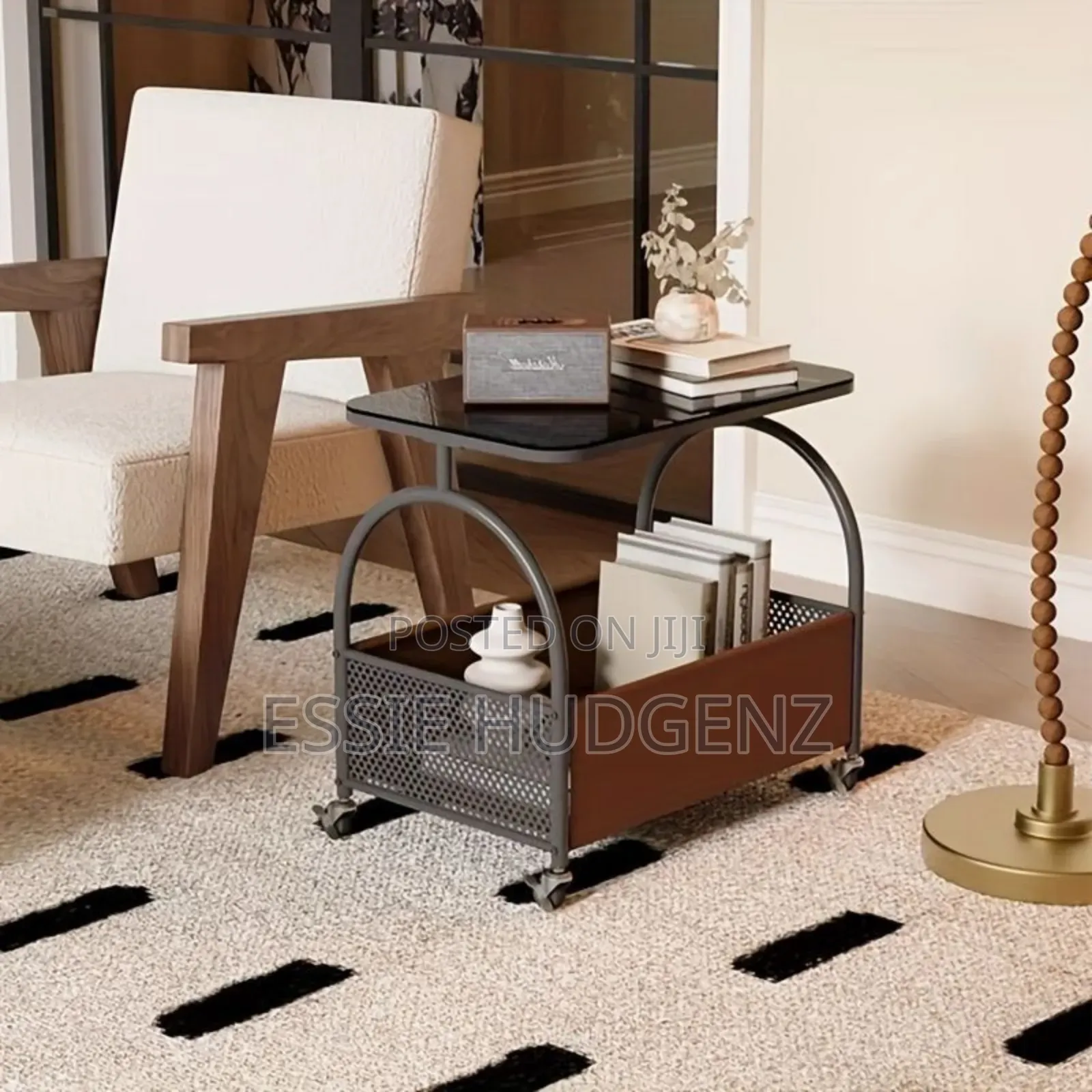 Nordic Rectangular Table With Wheels