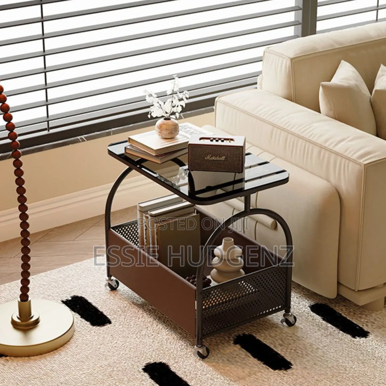 Nordic Rectangular Table With Wheels